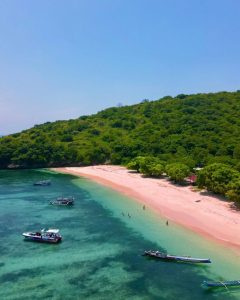龙目岛的粉红沙滩(照片:Instagram@pinkbeach,2026年1月5日)